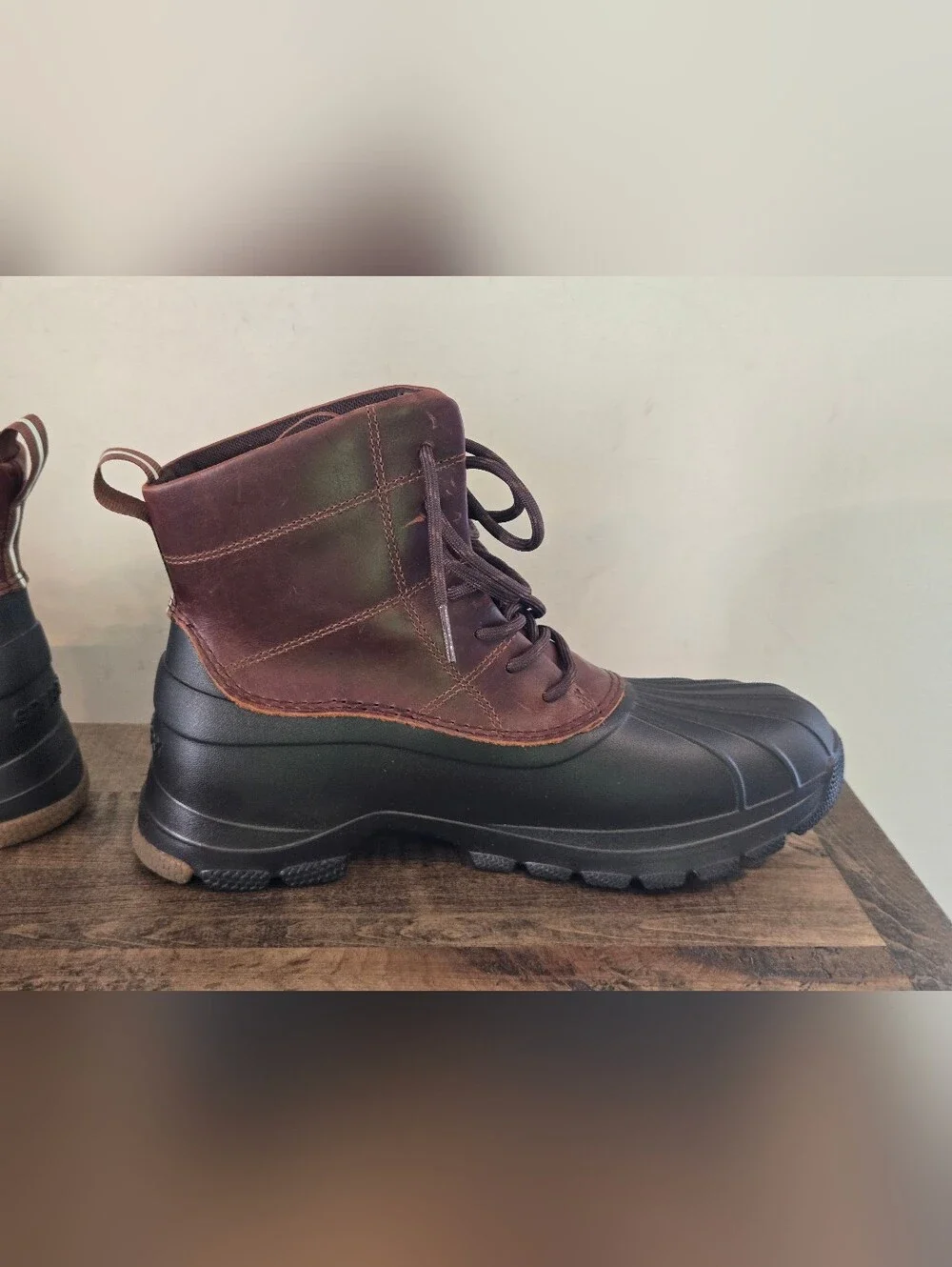 Sperry Duck Float Lace-Up Boots, Brown men size 8